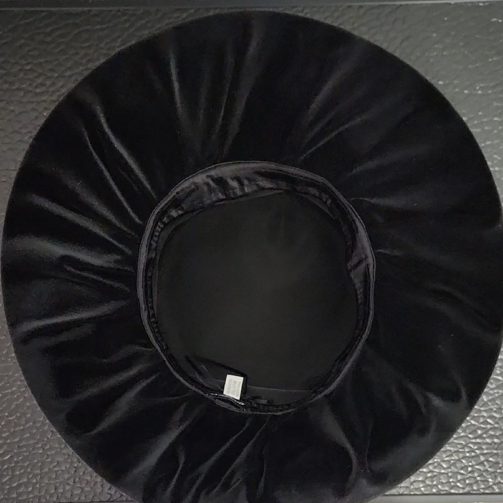 NEW! Elegant Black Velvet Hat - Picture 7 of 10